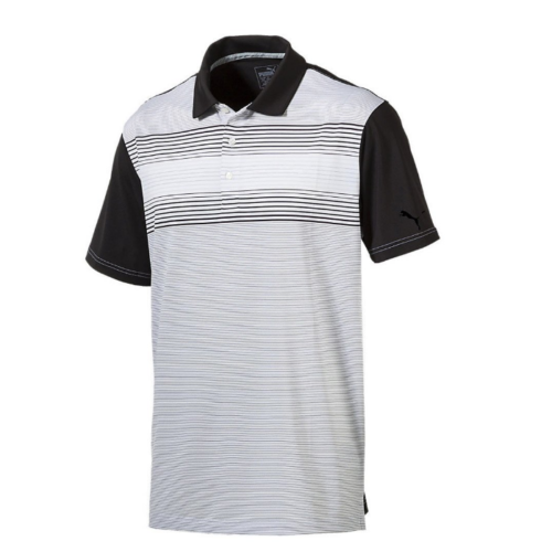 black puma golf shirt
